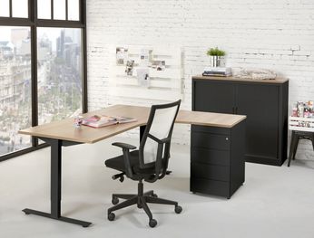 Hoekbureau Rechts Tendenz 180x120cm Leverbaar in 36 Kleur Combinaties